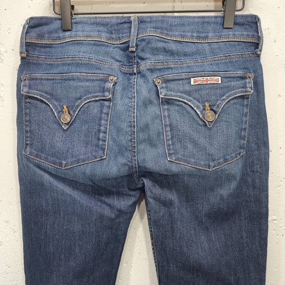 Hudson Collin Flap Skinny Jeans Womens Dark Wash Stretch Denim Size 29 - Picture 6 of 8